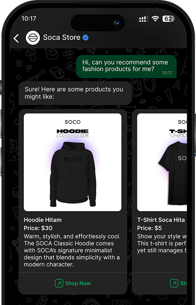 WhatsApp Agent integration with Shopify store catalog